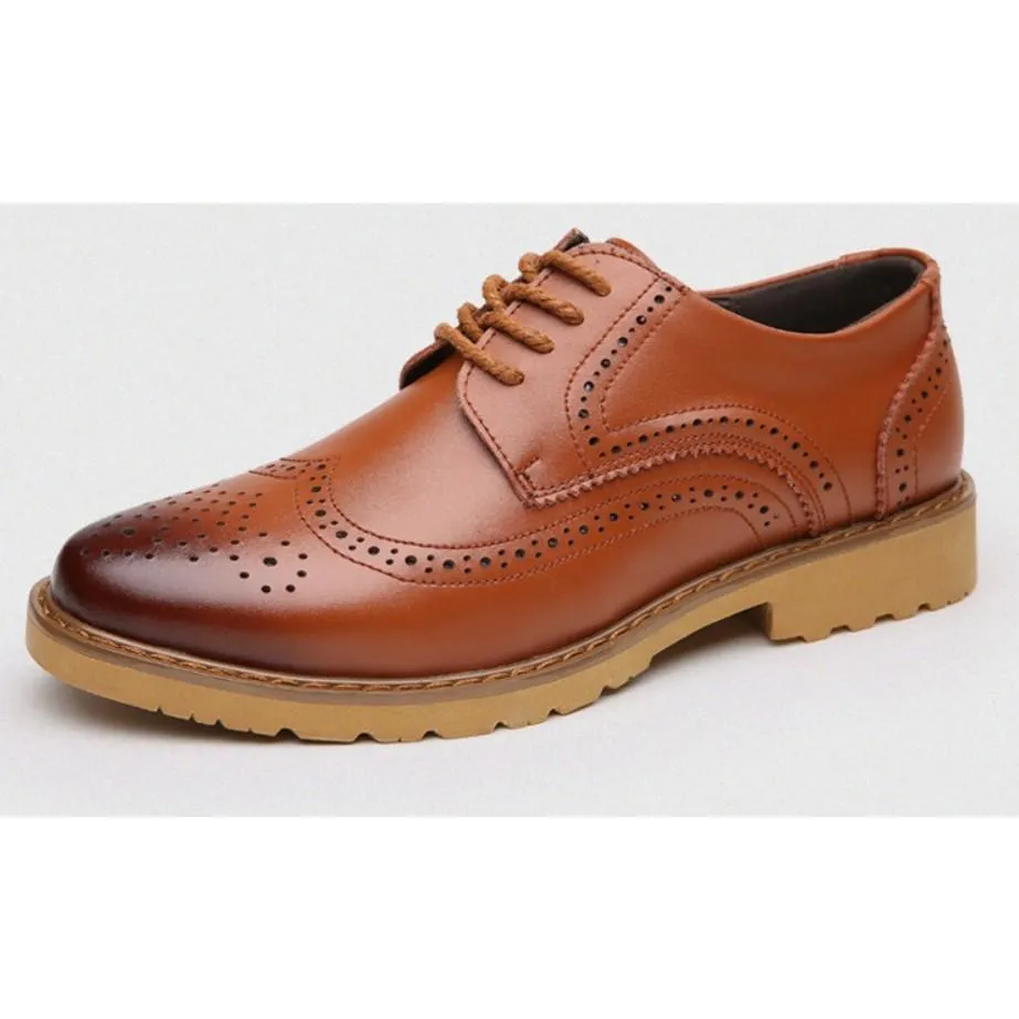 Mens Lace Up Business Casual Oxford Shoes