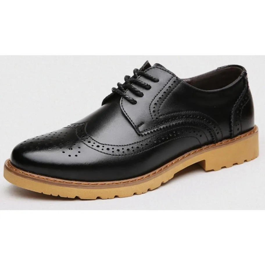 Mens Lace Up Business Casual Oxford Shoes