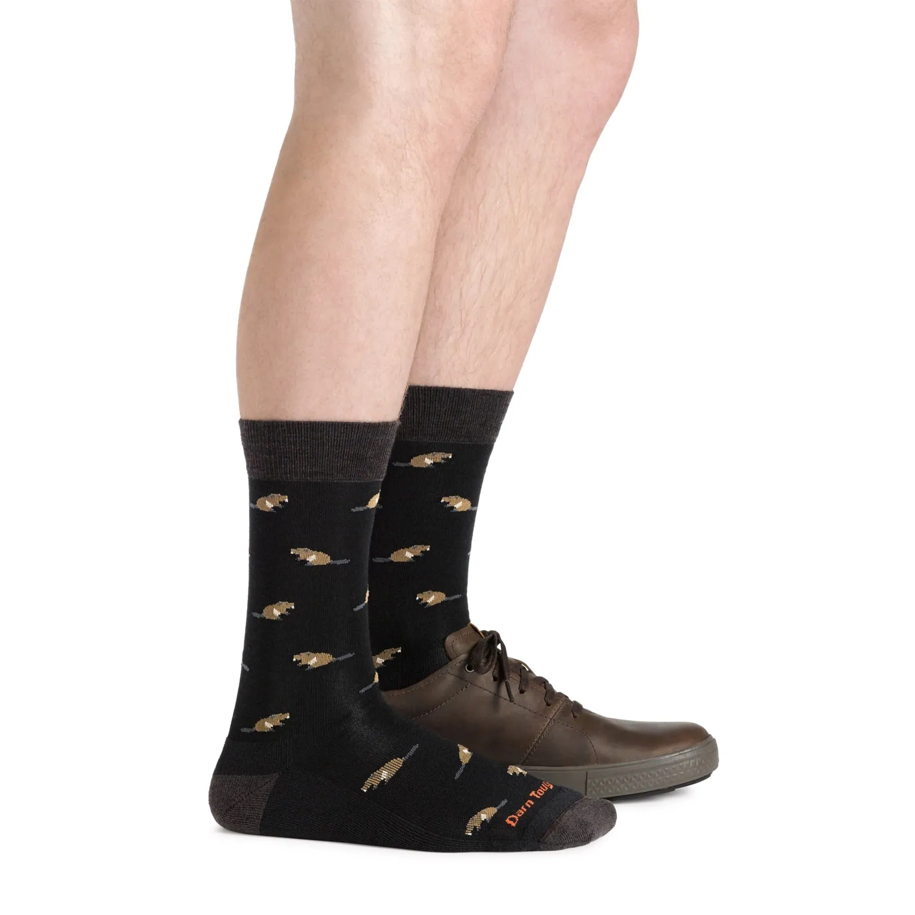 Men's Sawtooth Crew Lightweight Lifestyle Sock - Black