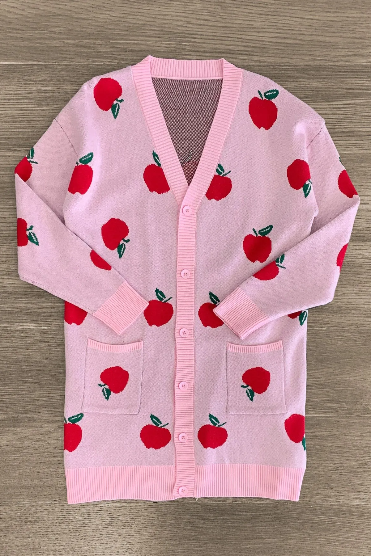 Mom & Me - Pink Apple Cardigan