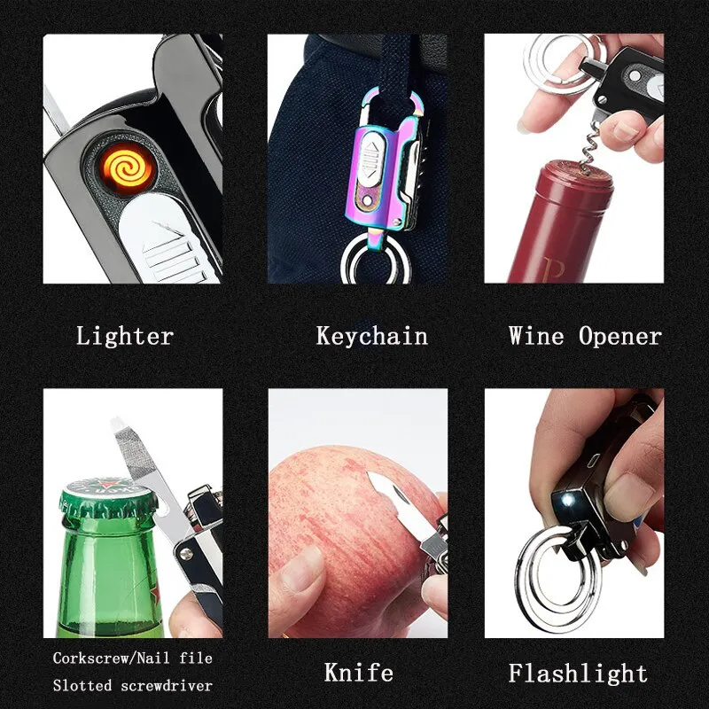 Multifunctional Outdoor Camping Survival Keychain Tool