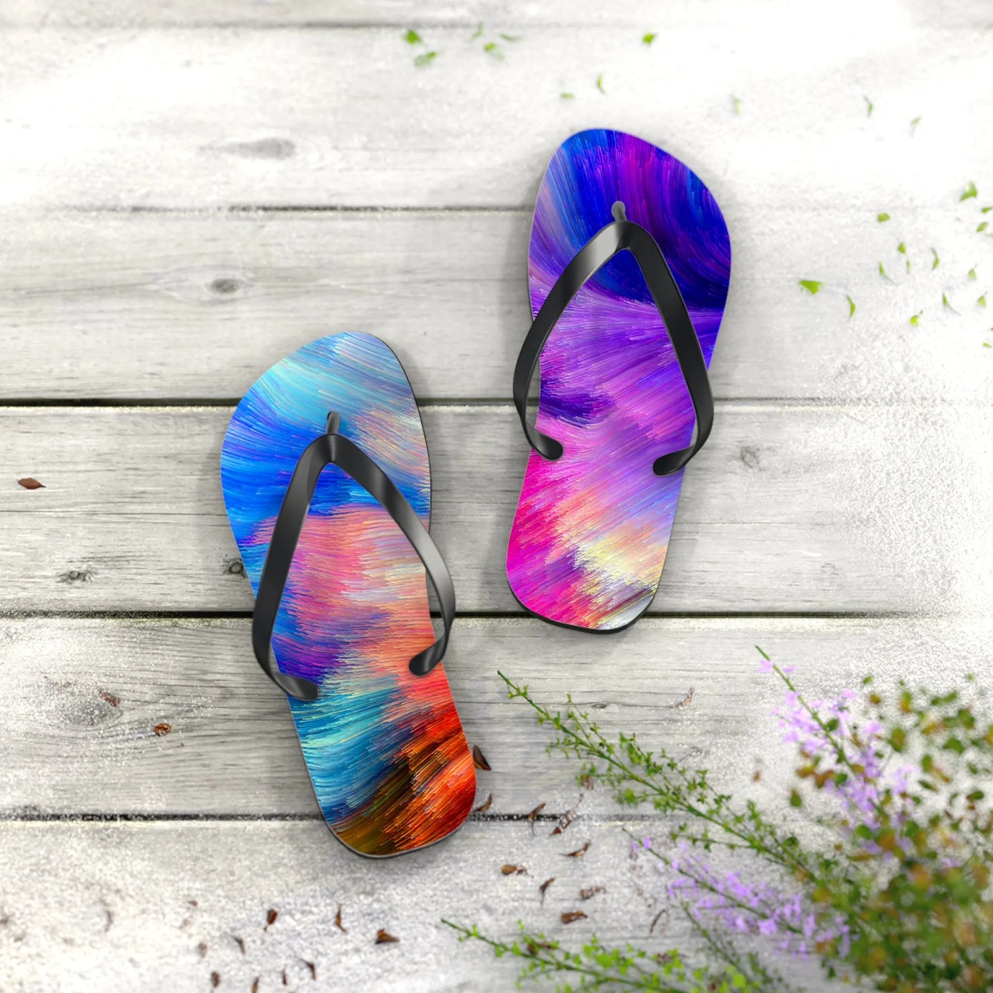 Neon Splash - Inovax Flip Flops