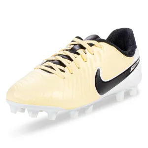 Nike Jr. Legend 10 Academy FG/MG Soccer Cleats (Lemonade/Black Gold Coin)