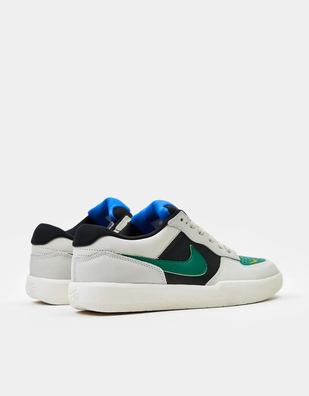 Nike SB Force 58 Premium L Skate Shoes - Lt Bone/Malachite-Black-Sail-Racer Blue-Univ Gold