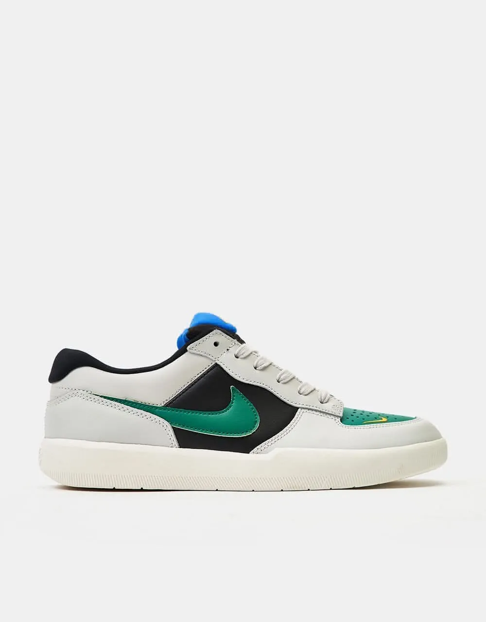 Nike SB Force 58 Premium L Skate Shoes - Lt Bone/Malachite-Black-Sail-Racer Blue-Univ Gold