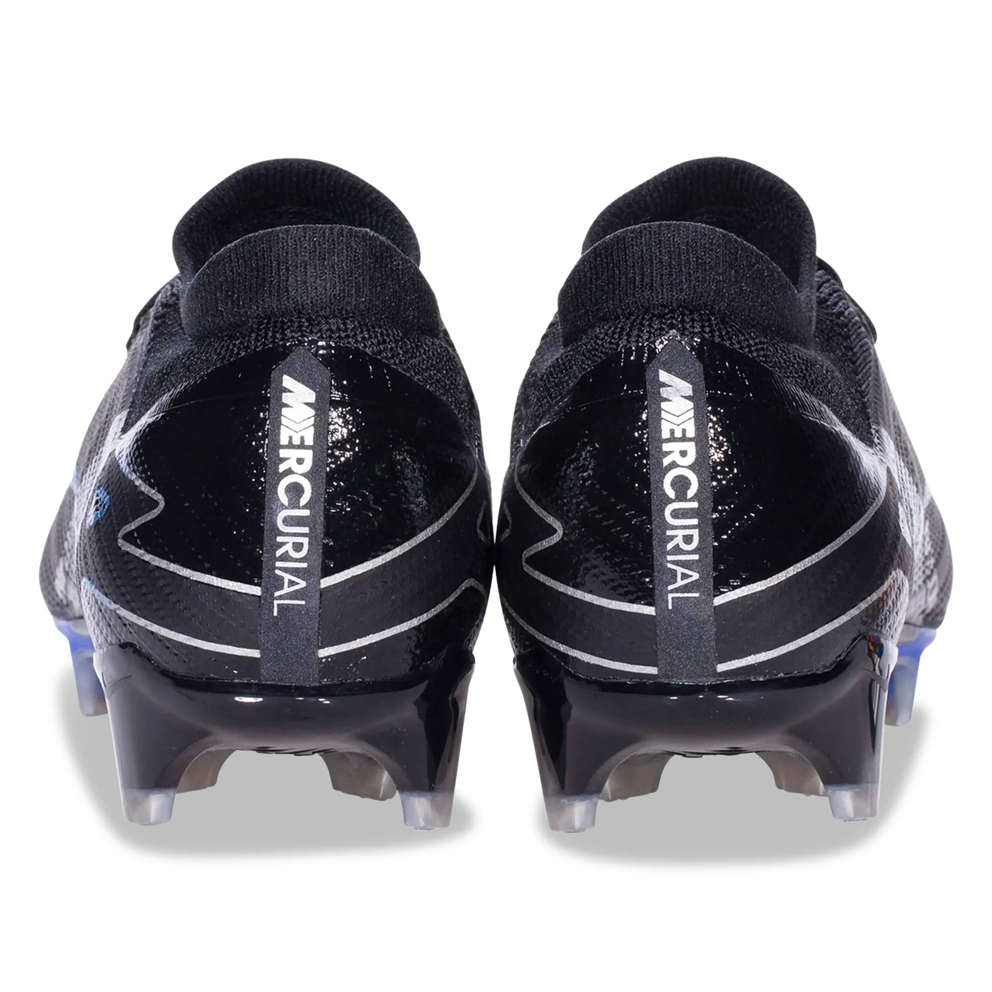 Nike Zoom Vapor 15 Pro Firm Ground Soccer Cleats (Black/Chrome-Hyper Royal)