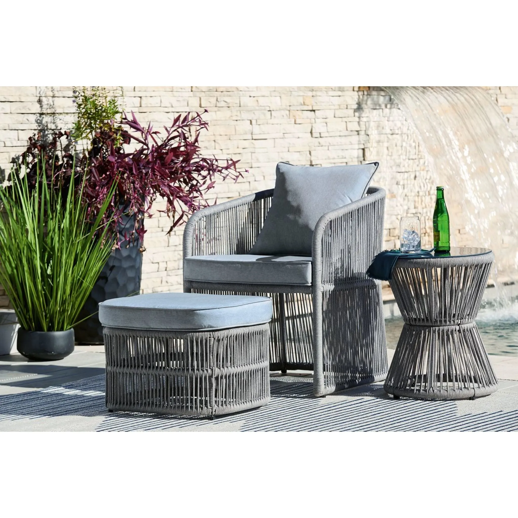 Outdoor Coast Island 3 Piece Outdoor Seating