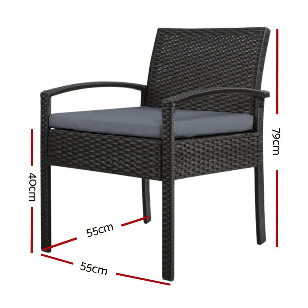 Outdoor Dining Chairs Patio Furniture Rattan Lounge Chair Cushion Felix