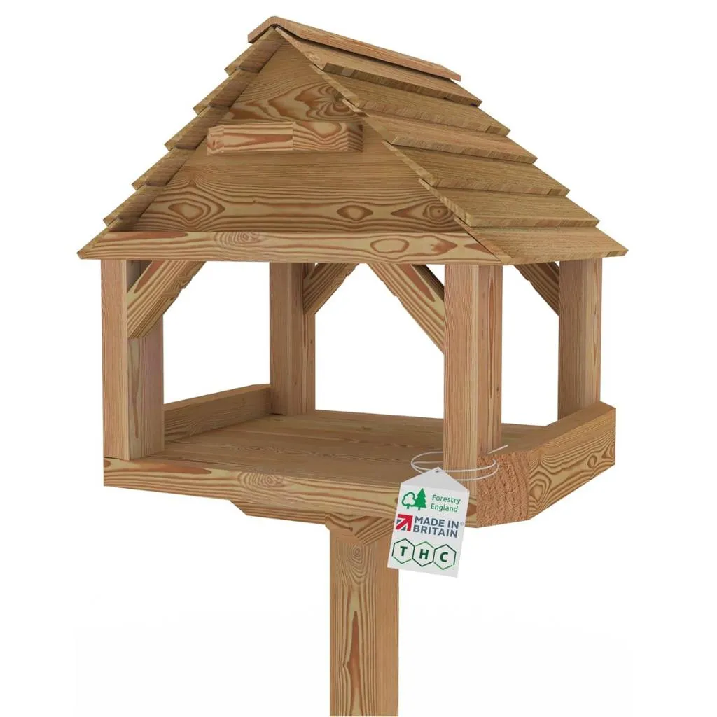 Oxford Larch Wild Bird Table | Durable And Resilient Against British Weather | Introductory Offer