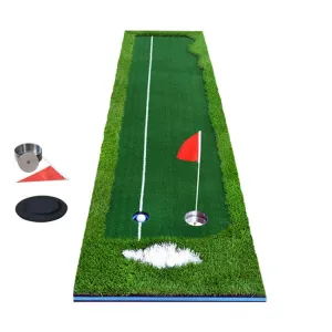 PGM Golf Four Colors Putting Mat Push Rod Trainer, Size: 75x300cm(Green)