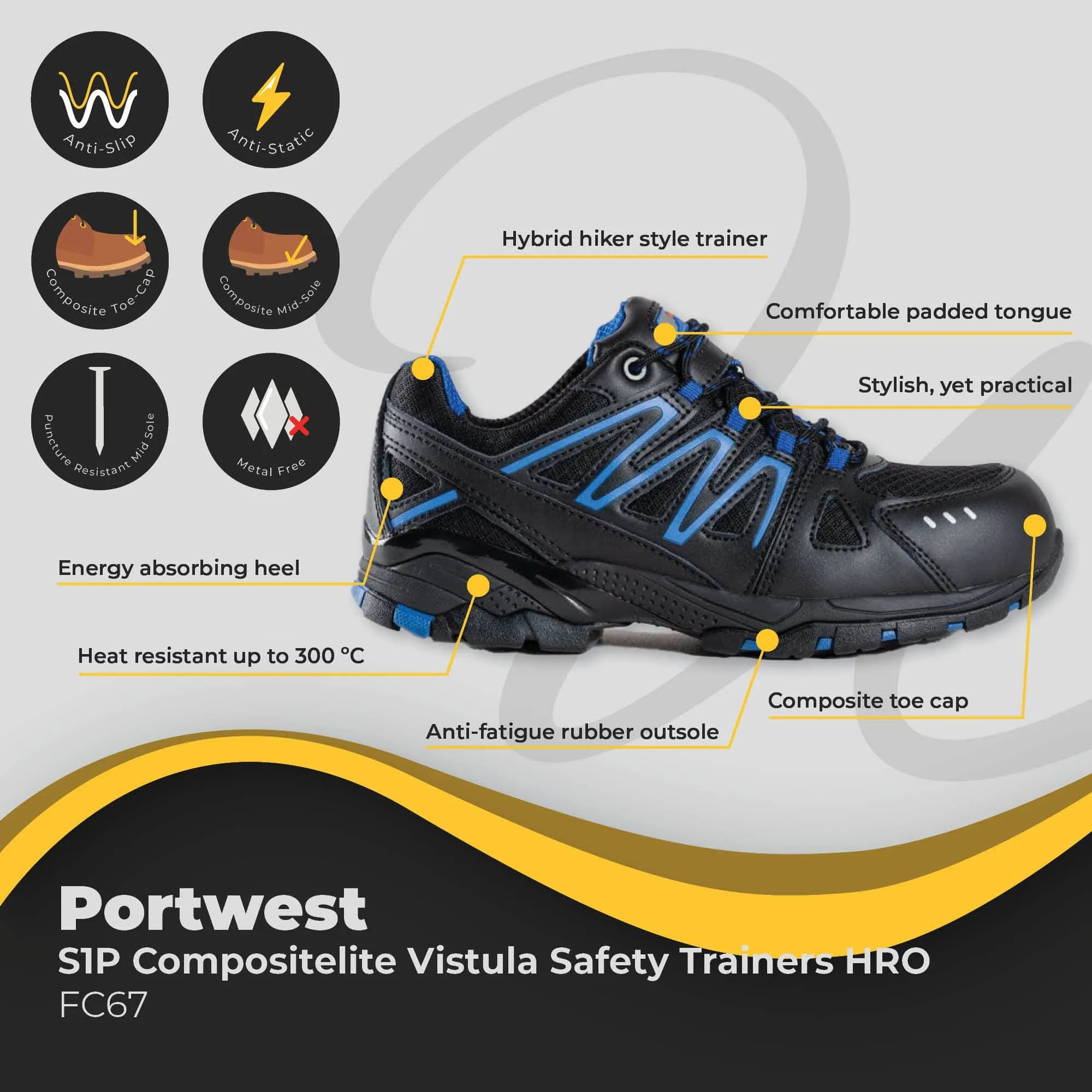 Portwest Compositelite Vistula Trainer S1P HRO FC67