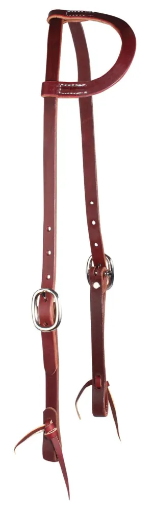 Professional's Choice Trainers One-Ear Horse Headstall, Burgundy