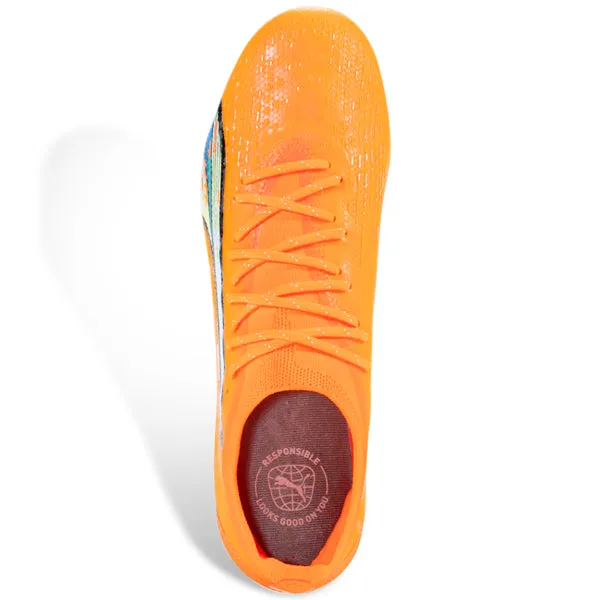 Puma Ultra Ultimate FG/AG Soccer Cleats (Orange/Blue Glimmer)