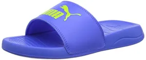 Puma Unisex-Kid Popcat 20 Jr Bluemazing-Nrgy Yellow Slide - 6UK (37201715)