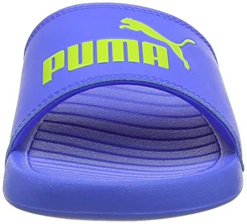 Puma Unisex-Kid Popcat 20 Jr Bluemazing-Nrgy Yellow Slide - 6UK (37201715)