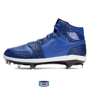 "Blue Elephant" Jordan 1 Retro Cleats