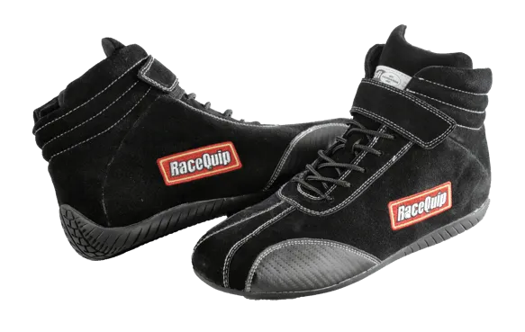 RaceQuip Euro Carbon-L Series Race Shoes - Black - 7.5 US Mens (Womens 9.5) - 30500075