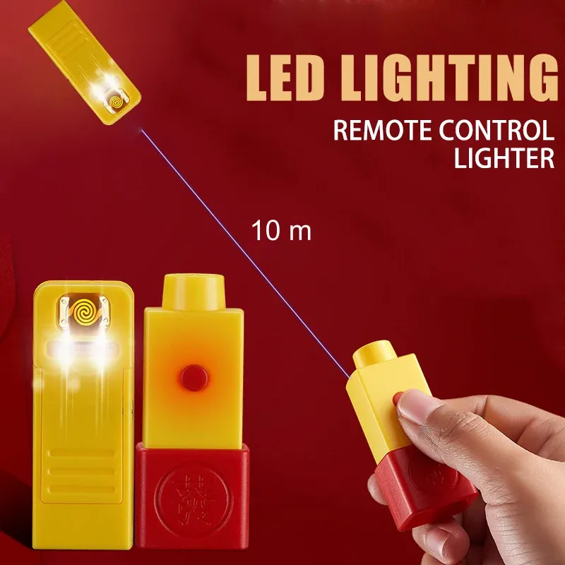 Remote Activation Windproof LED Display Lighter