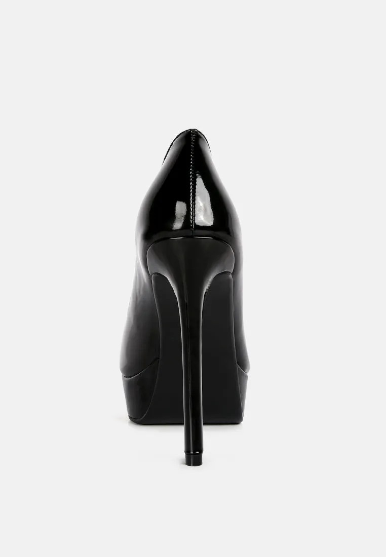 ROTHKO Black Platform Stiletto Pumps