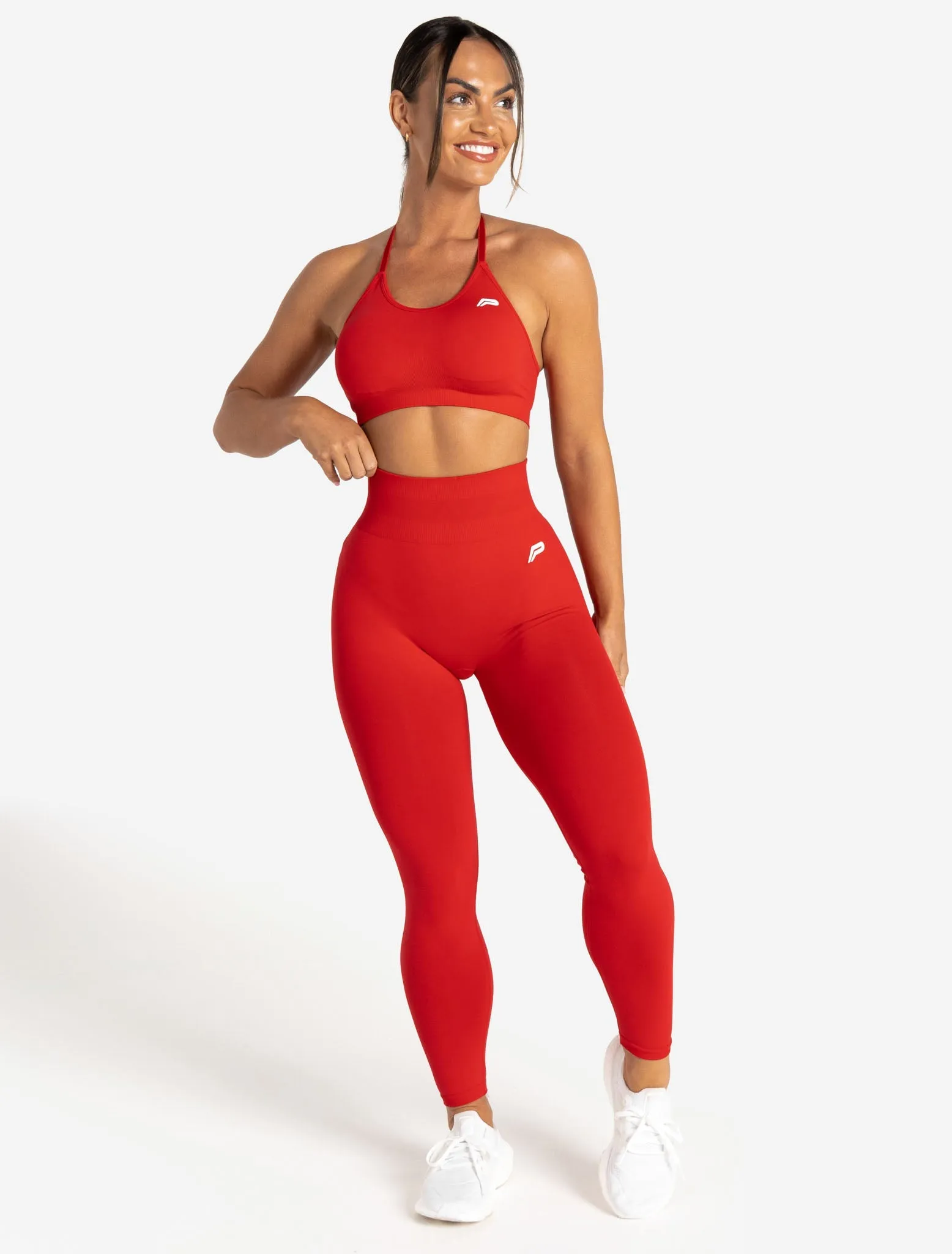 Scrunch Seamless Sports Bra - Candy Red