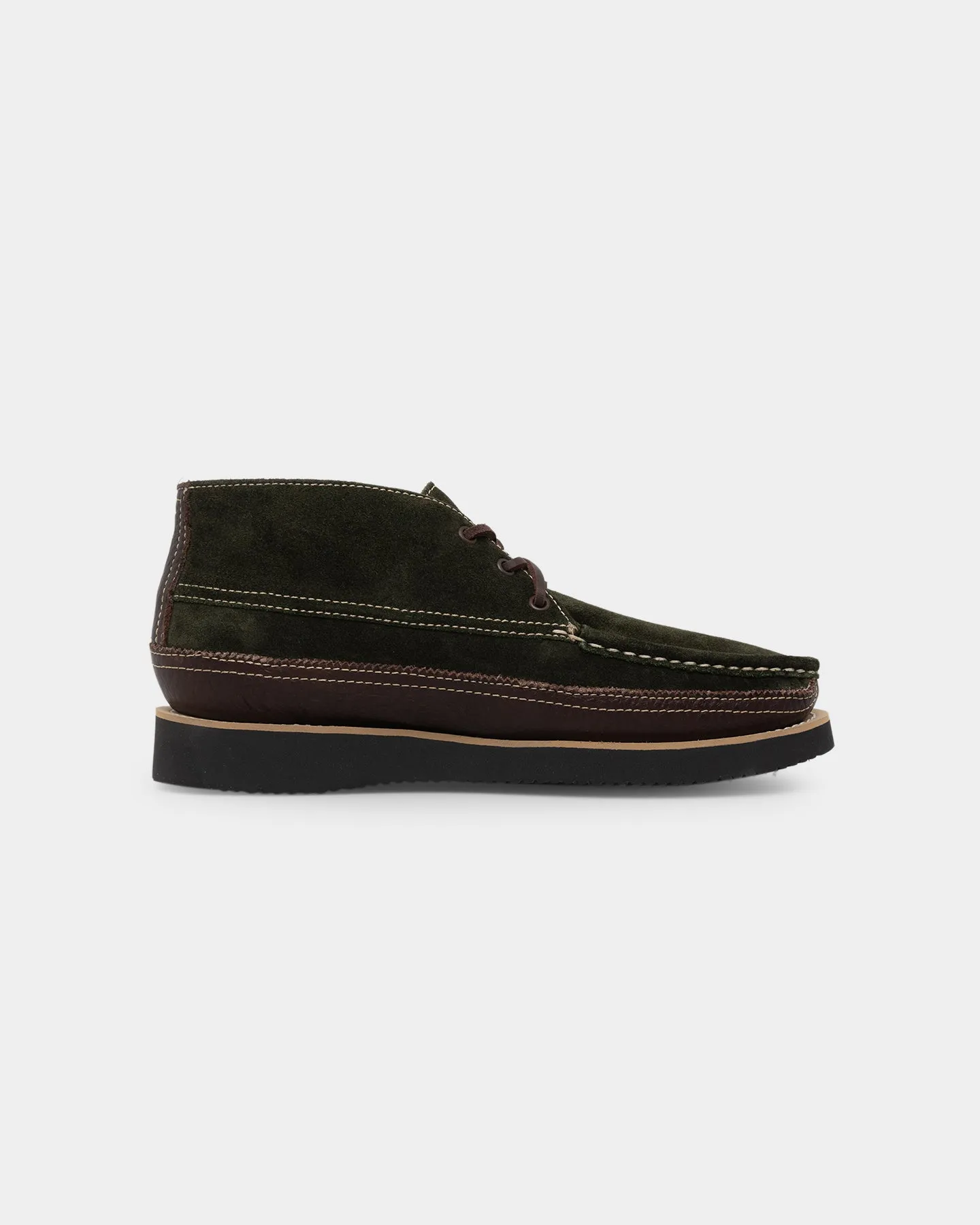 Sebago Miwak Suede Canoe Moc Tumble Dark Brown