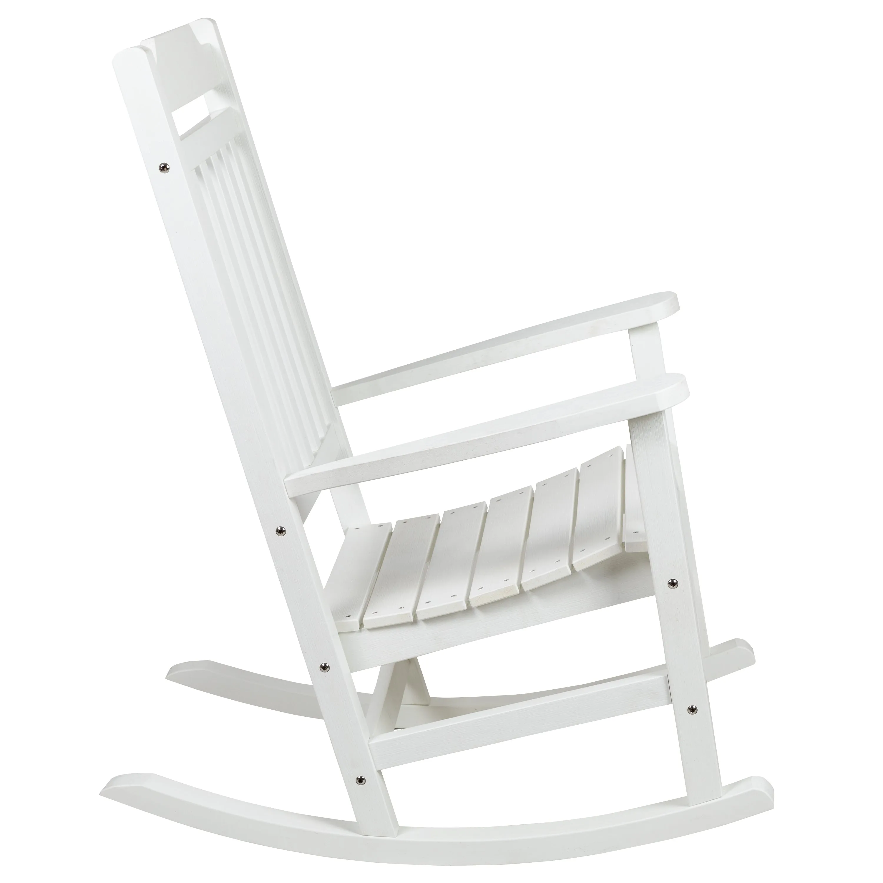 Set of 2 Winston All-Weather Poly Resin Rocking Chairs with Accent Side Table