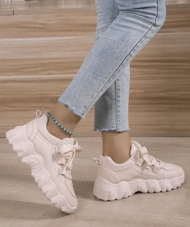 SHEIN - Chunky Lace Up Sporty Sneakers