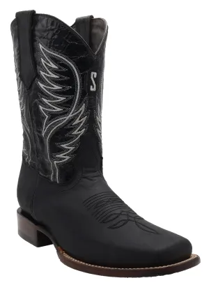 Silverton® All Leather Square-Toe Boots (Black)