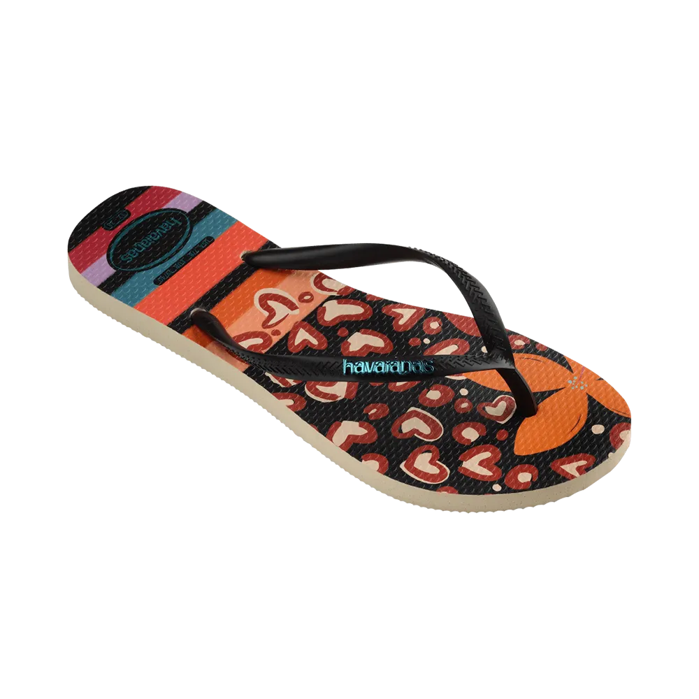 Slim Patchwork Flip Flops