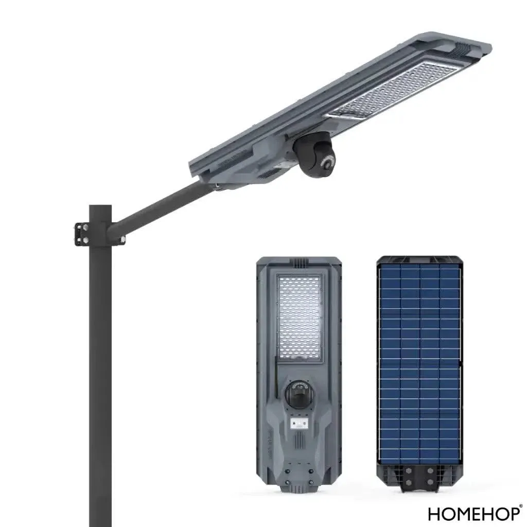 Solar Camera Outdoor Security Street Light 300W With Led Waterproof, Motion Sensor Lamp For Outdoor Home,Garden and Highways