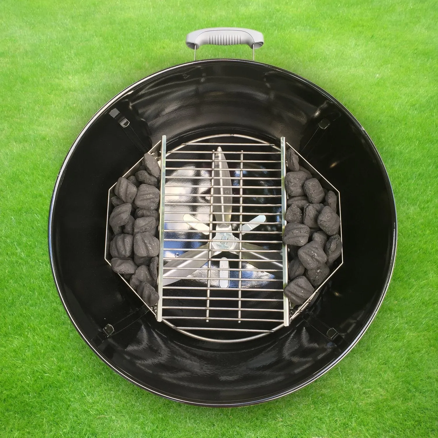 Stainless Steel Charcoal Basket for BBQ Grills and Kettles - Heavy Duty Briquette Holder for Charcoal, Wood Chips - Accessories and Utensils for Meat Grilling and Smoking