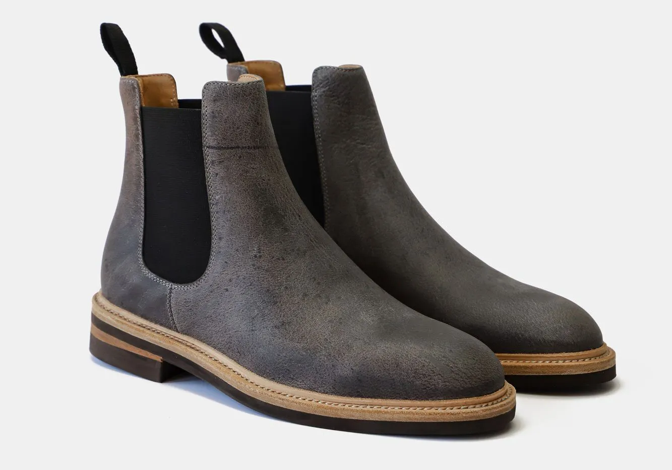 Tangier Gray Kingstowne Kudu Leather Boot