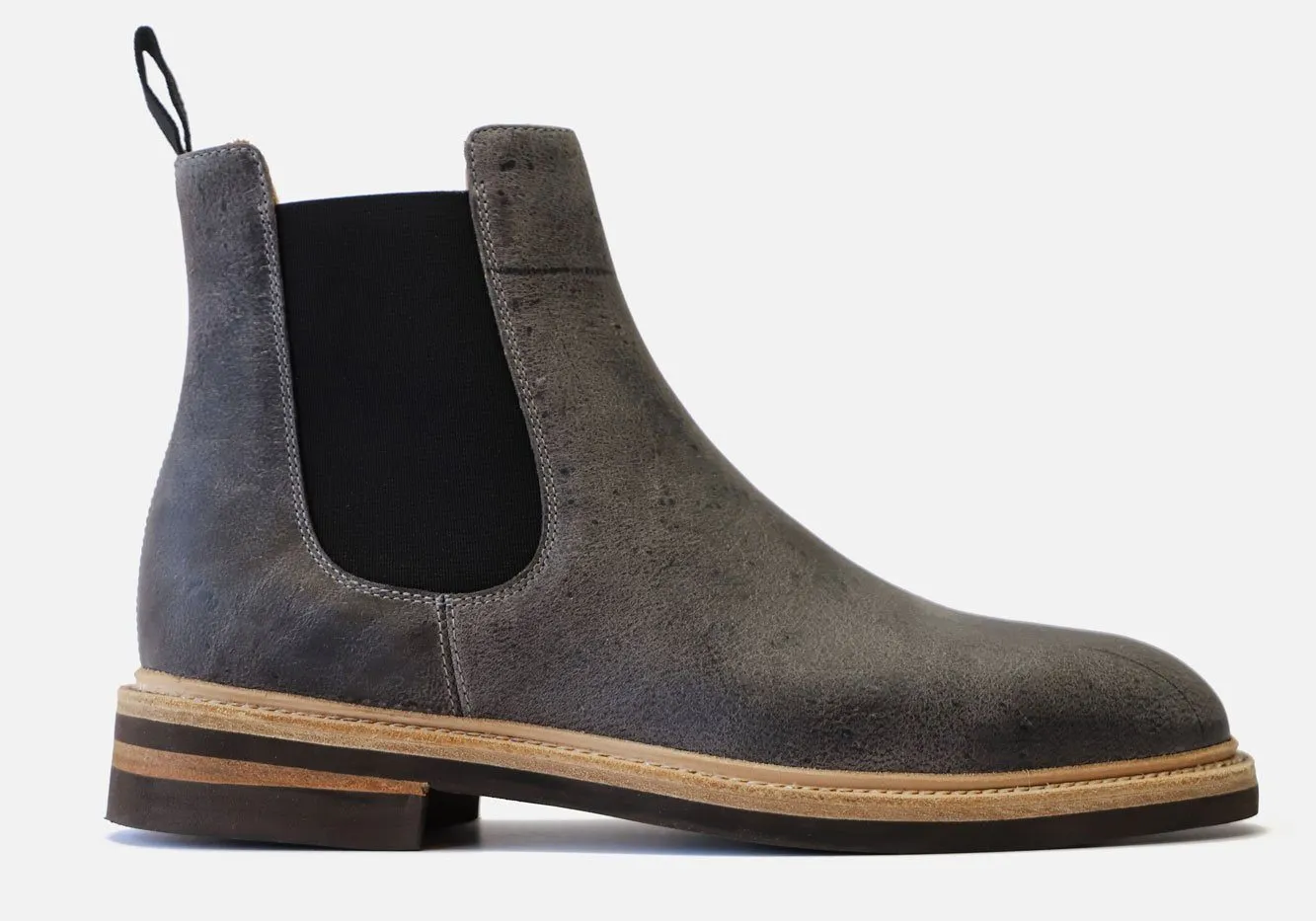 Tangier Gray Kingstowne Kudu Leather Boot