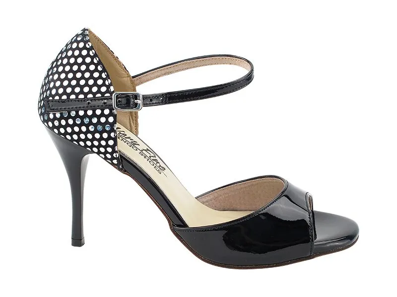 Tango Black Patent and Polka Dots