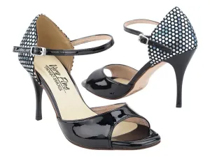 Tango Black Patent and Polka Dots