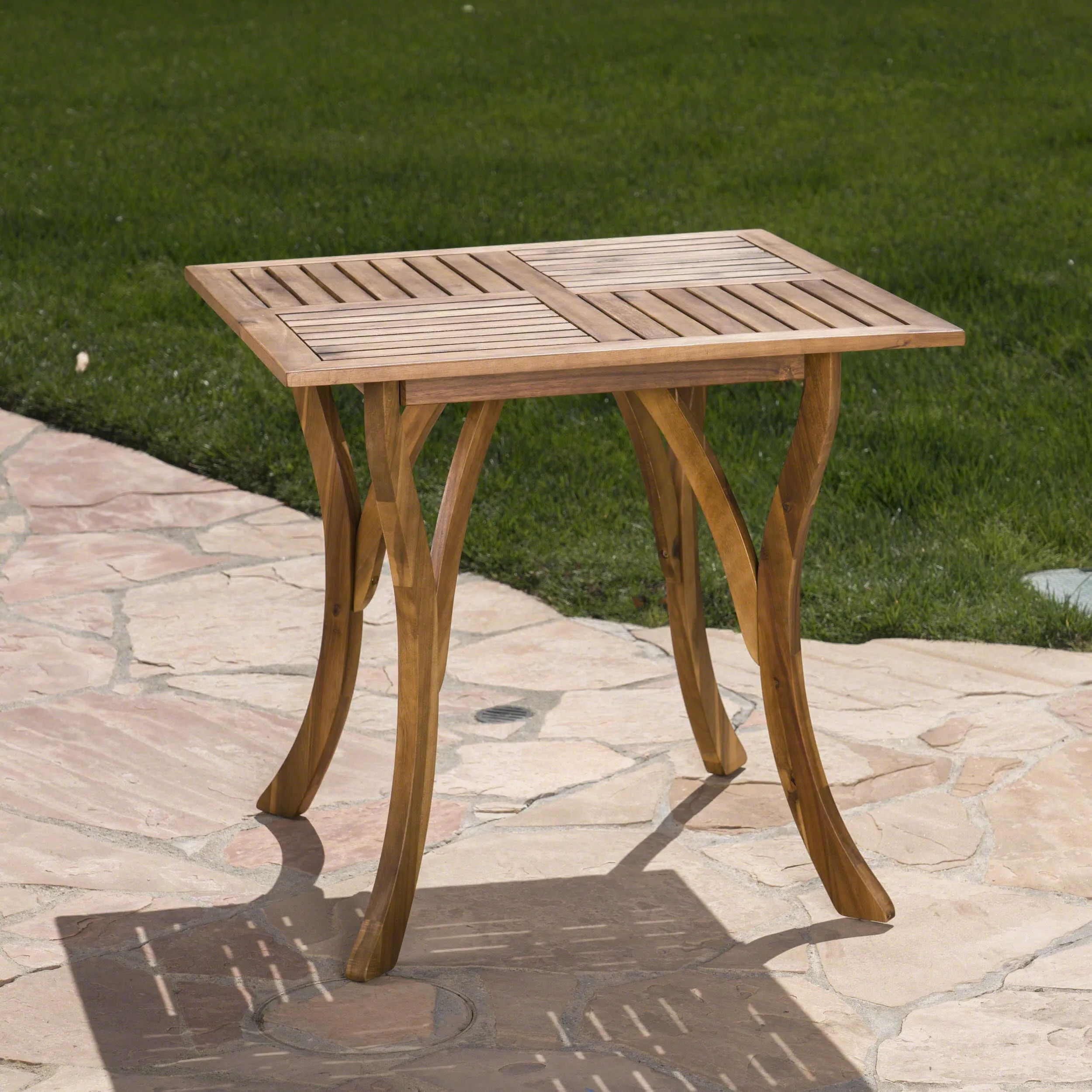 Teak Acacia Wood Outdoor Table