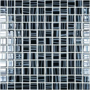 Tender Black, 1" x 1" - Glass Tile