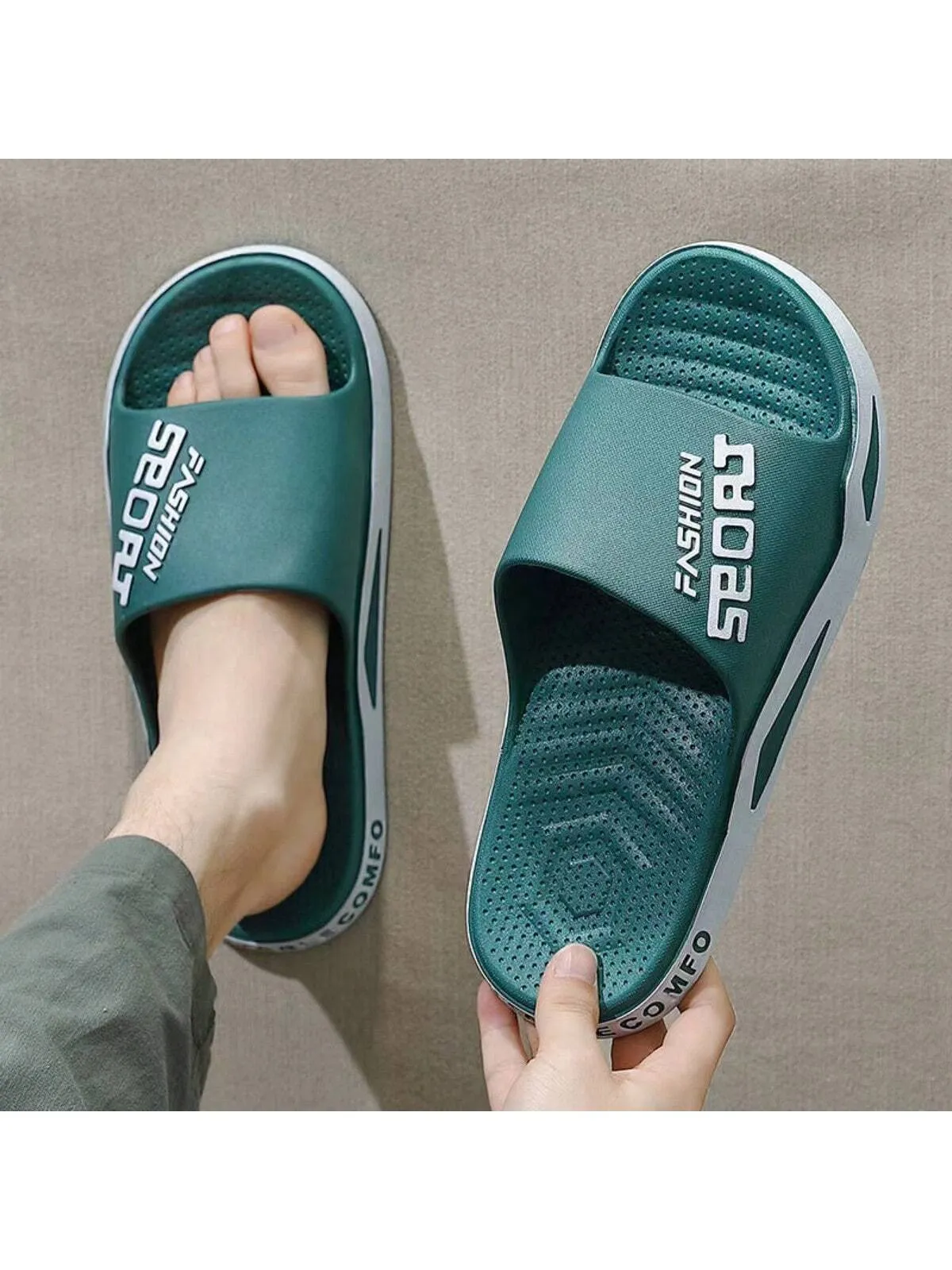 Unisex Anti-Slip Thick-Sole Summer Slippers With Durable Scent Eliminating Design For Outdoor/Indoor/Home Use