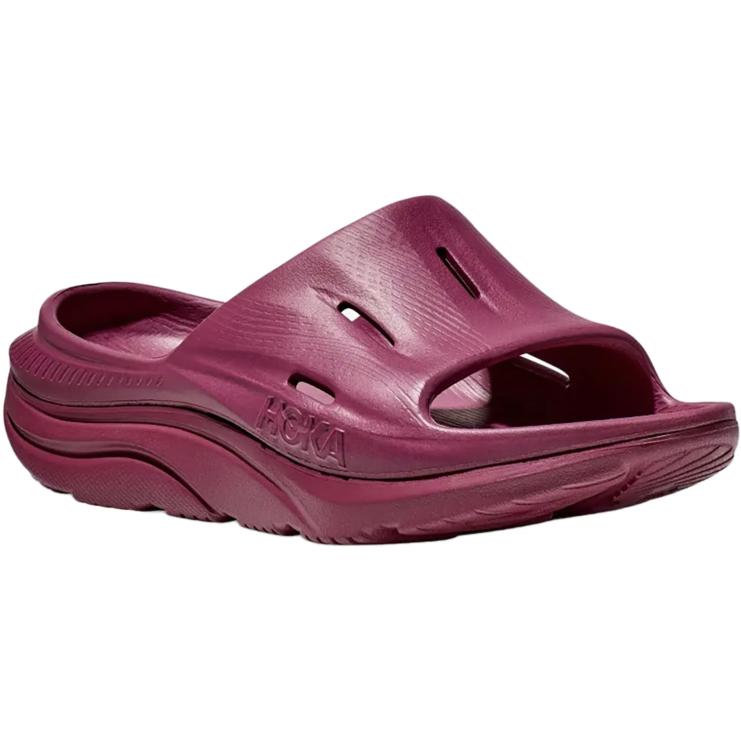 Unisex Hoka Ora Recovery Slide 3 Beet Root/Beet Root EVA