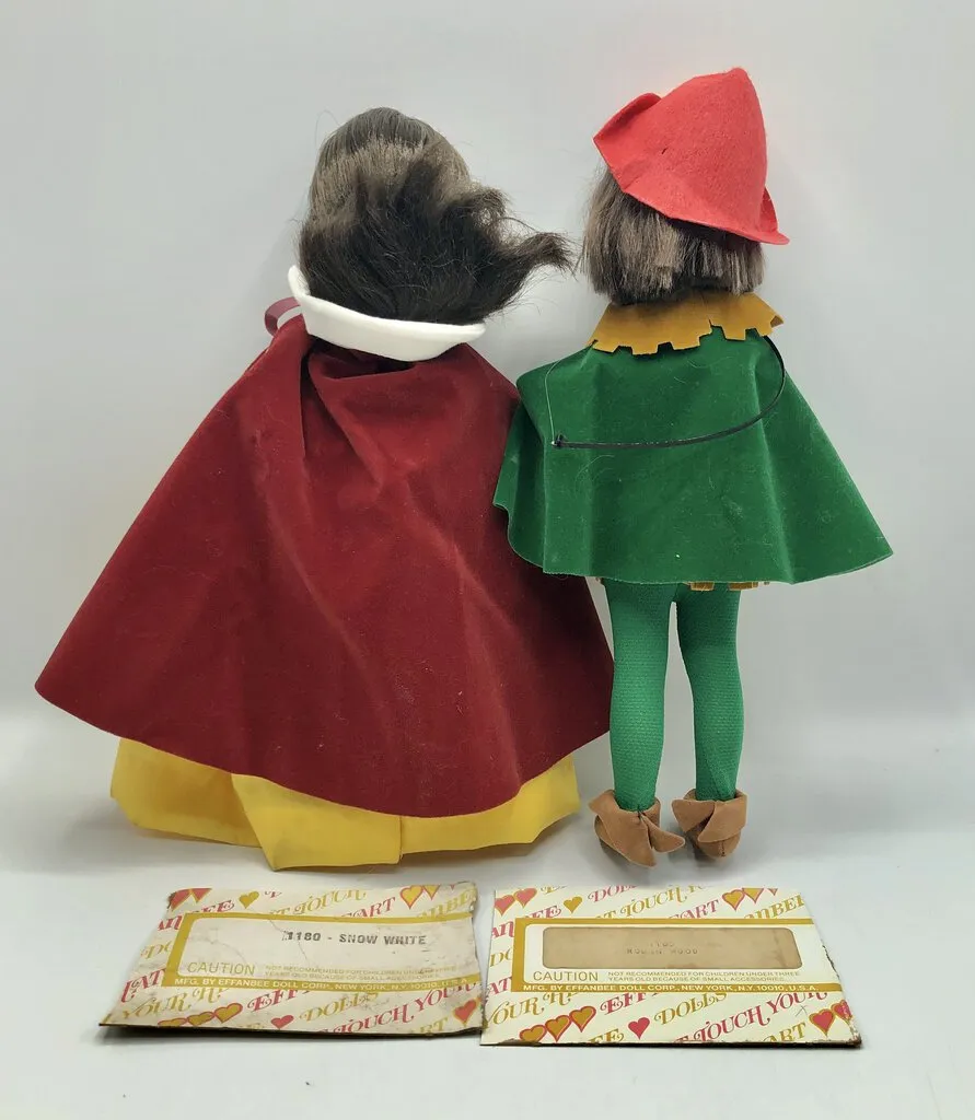 Vintage EFFANBEE Snow White & Robin Hood Dolls /b