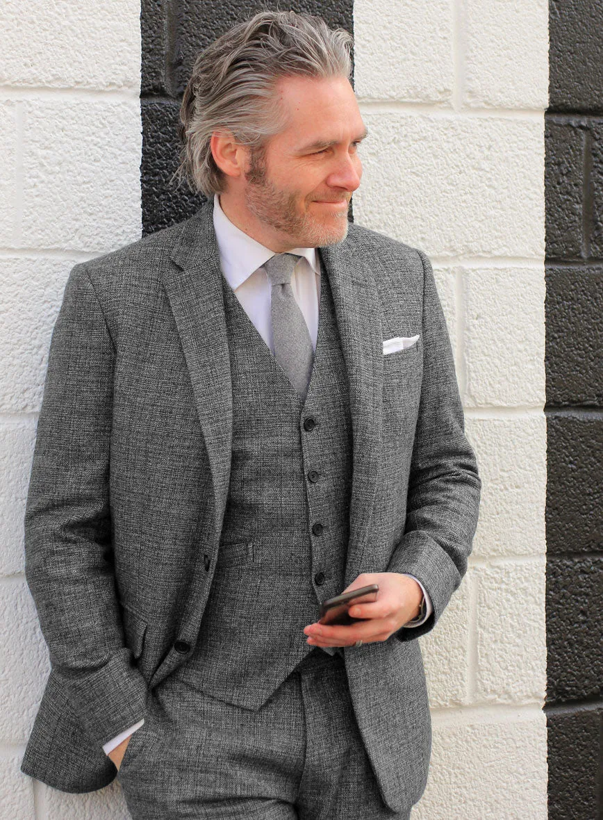 Vintage Glasgow Gray Tweed Suit