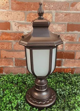 Vintage Warmth Coffee Outdoor Gate Light (WMD4705)