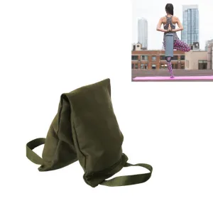 Weight Lifting Fitness Double Handle Canvas Sandbag(Army Green)