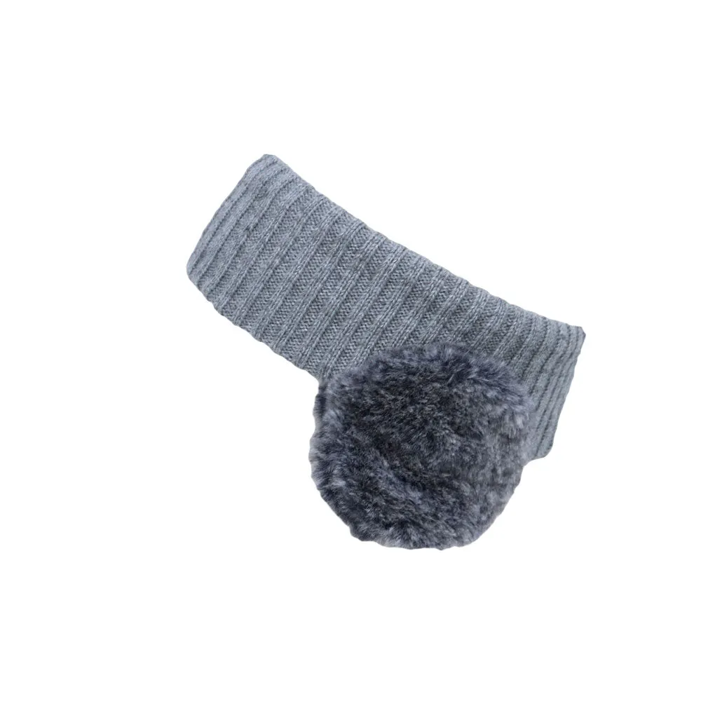 Winter Ear Warmer Sun Visor Ribbed Knitted Hat Headband Earflap Cap JDY1486