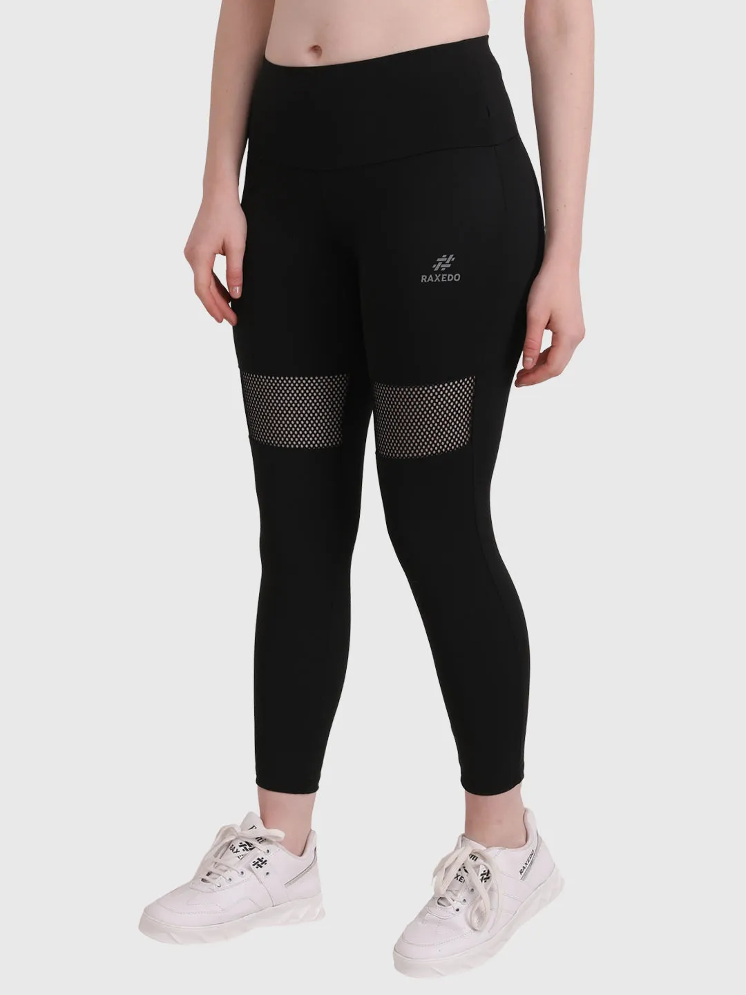 Women Mid-Rise Mesh Leggings