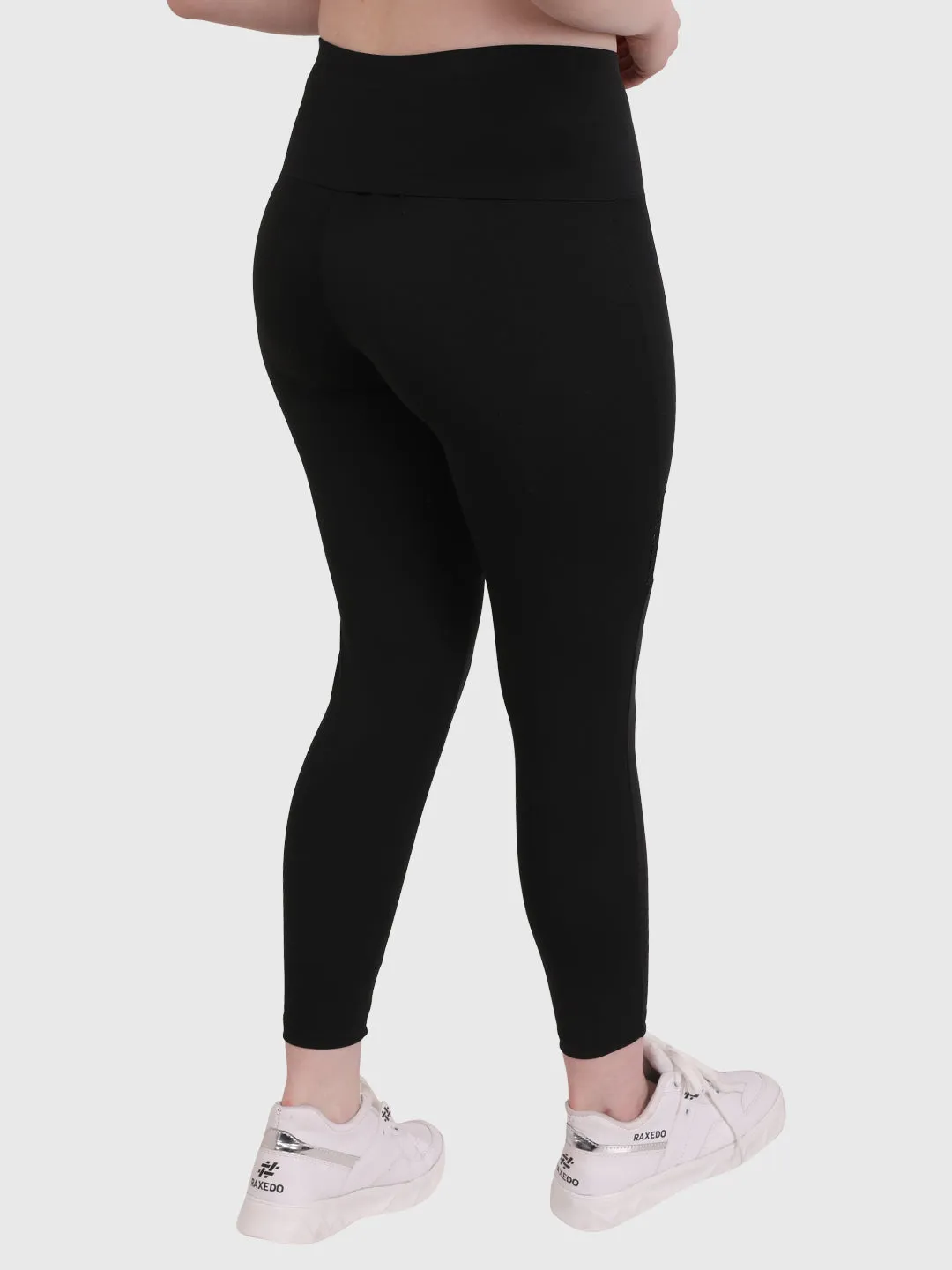 Women Mid-Rise Mesh Leggings