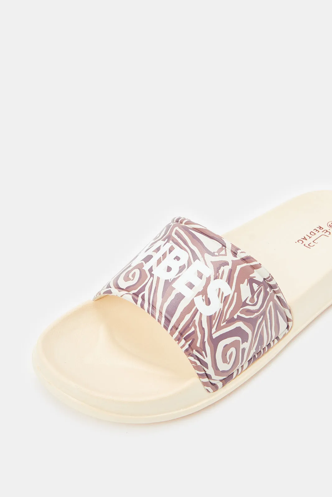 Women Multicolour Good Vibes Slide