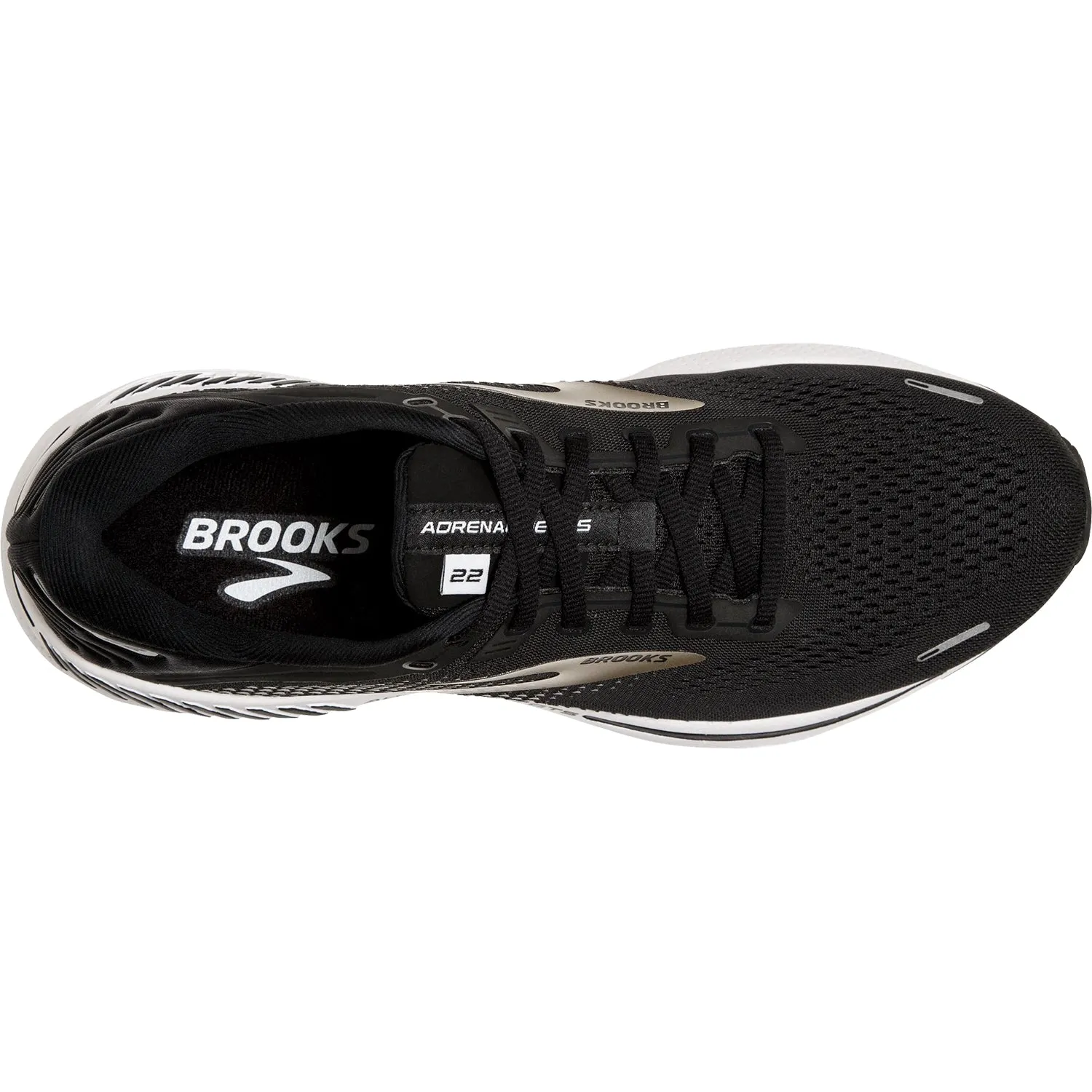 Women's Brooks Adrenaline GTS 22 Black/Silver/Anthracite Mesh