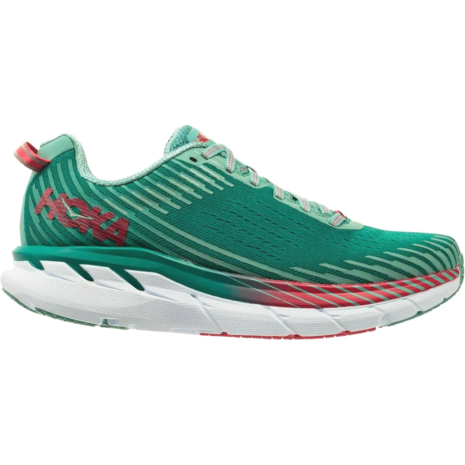 Women's Hoka One One Clifton 5 Green/Blue/Slate Mesh