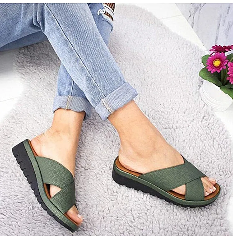 Women's Sandals Slip On Platform Shoes Woman Beach Outdoor Shoes Ladies Wedge Sandal Women Walking Female Chaussures Femme